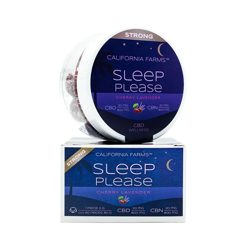California Farms Sleep please Strong CBD cherry lavender 80 g