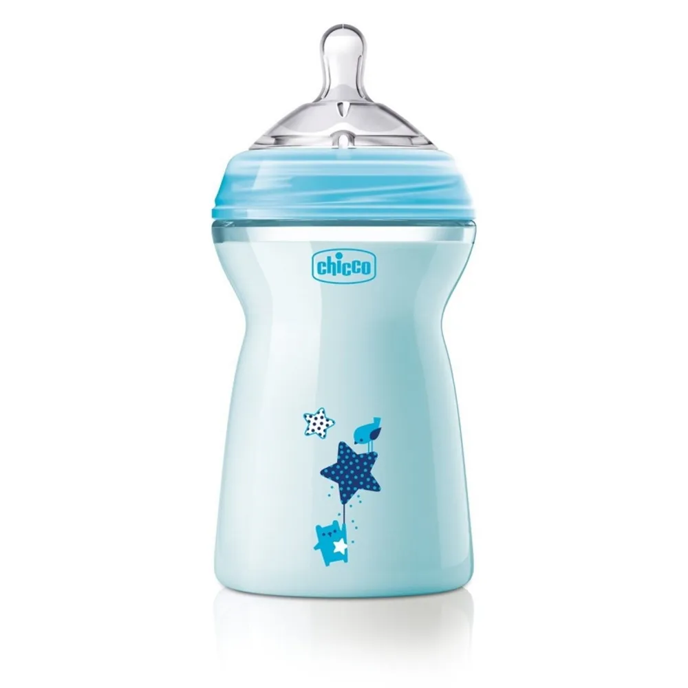 Chicco Natural Feeling Kojenecká láhev 330 ml chlapec