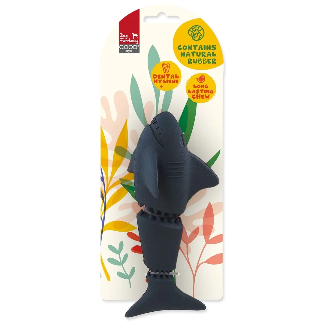 Dog Fantasy Hračka Sea Natural Toy žralok guma modrá 18,5cm