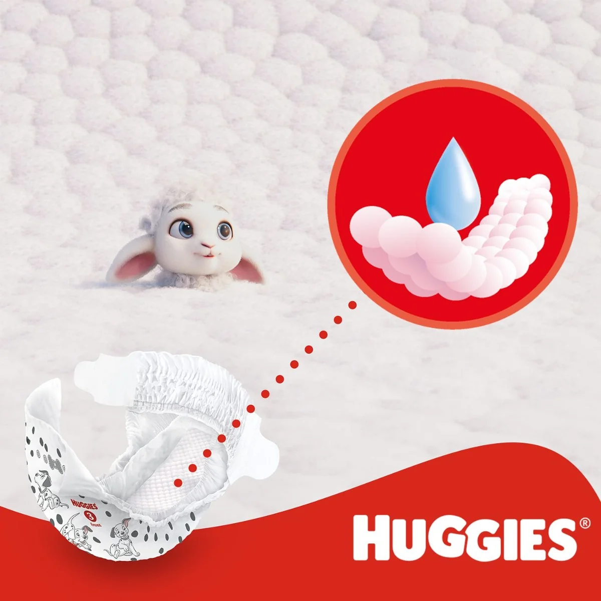 Huggies Little Movers 3 4-9 kg jednorázové plenky 56 ks