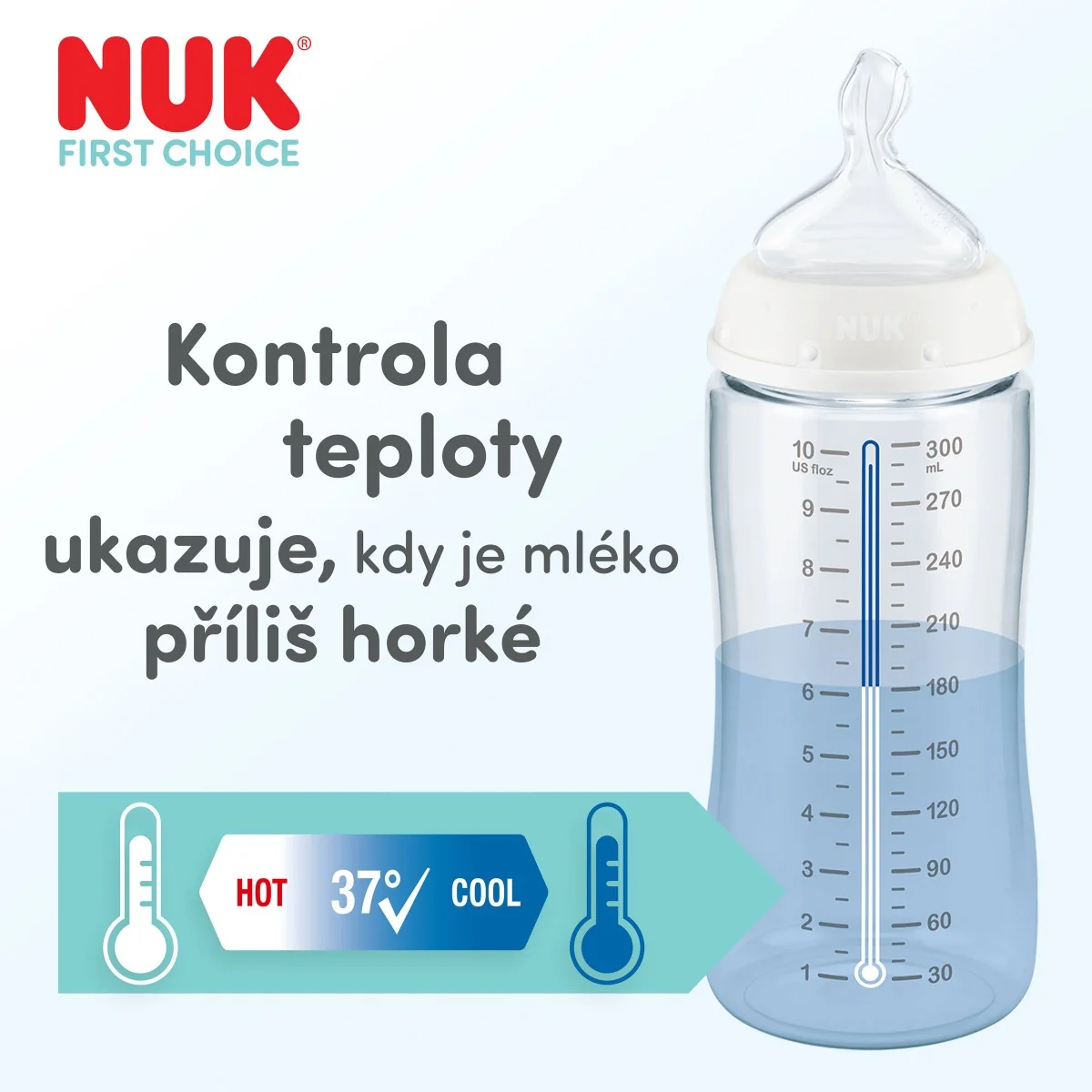 NUK First Choice Láhev 0m+ 150 ml 1 ks koala