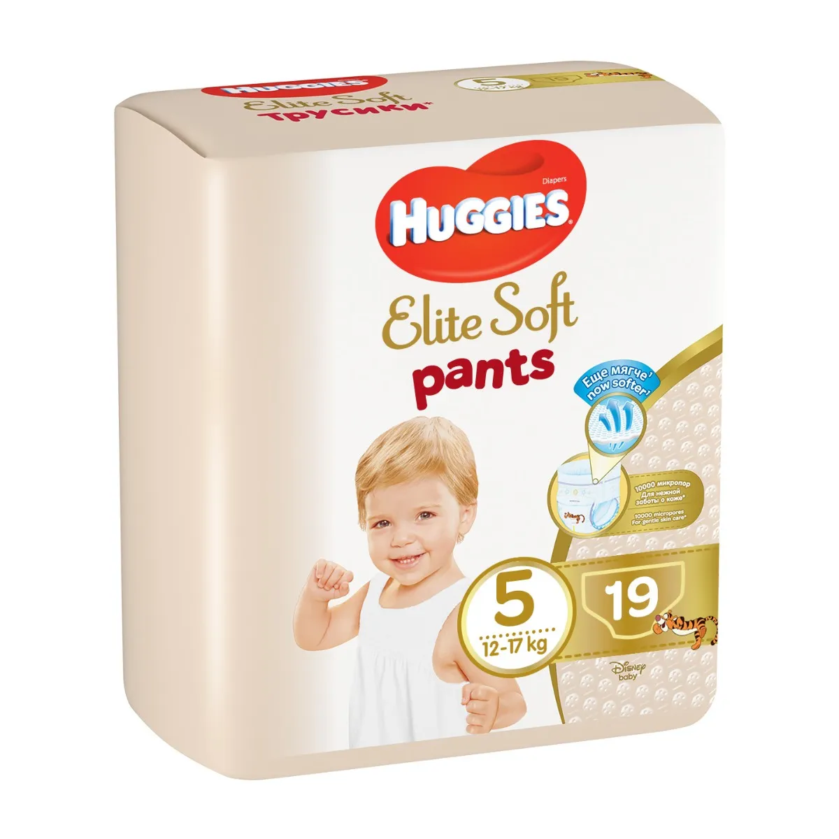 Huggies Elite Soft Pants 5 12–17 kg 19 ks