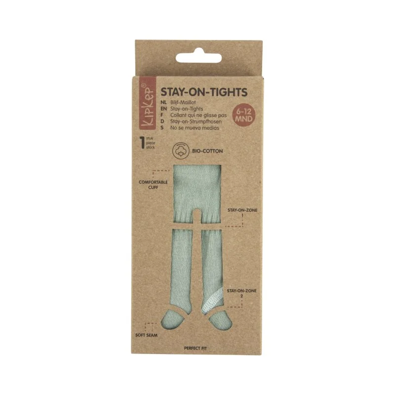 KipKep dětské punčocháče Stay-on-Tights 6-12m Calming Green