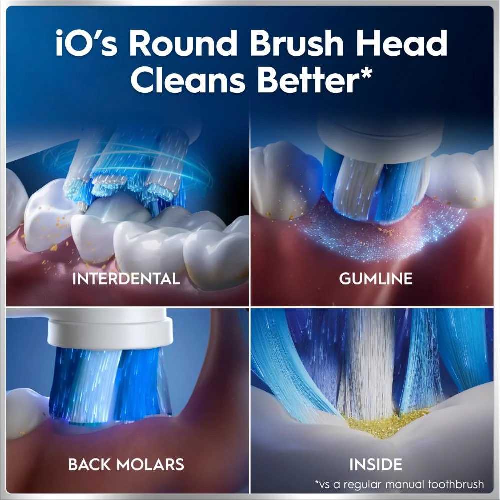 Oral-B iO Series 6 s cestovním pouzdrem elektrické zubní kartáčky bílý a růžový
