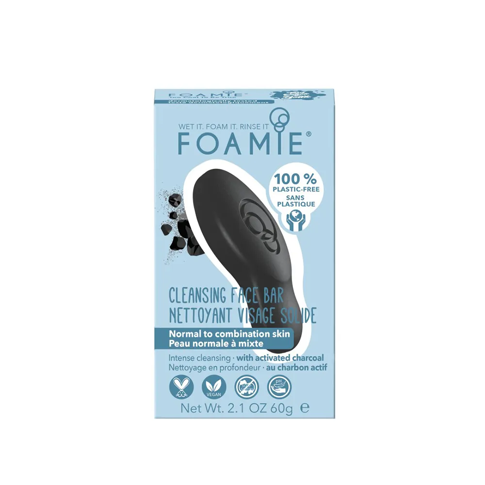 Foamie Cleansing Face Bar Too Coal to Be True tuhý syndet 1 ks