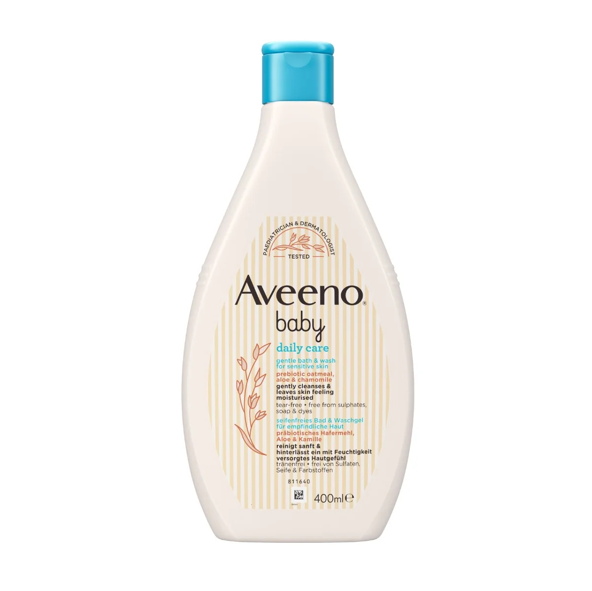 Aveeno Baby Daily Care Jemná koupel a mycí gel 400 ml
