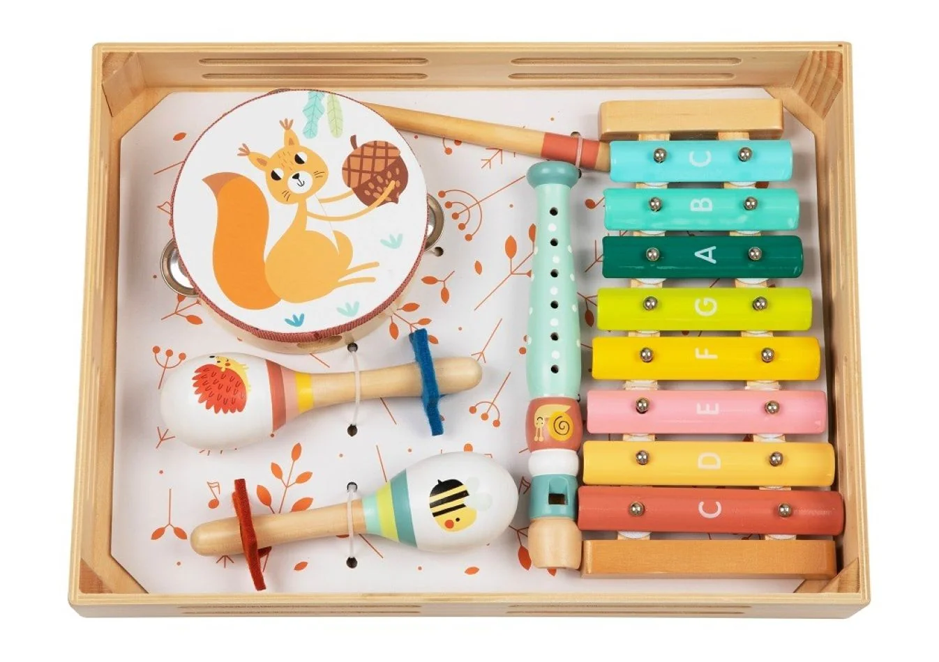 2Kids Toys Velká sada hudebních nástrojů pro děti - Lesní zvířátka