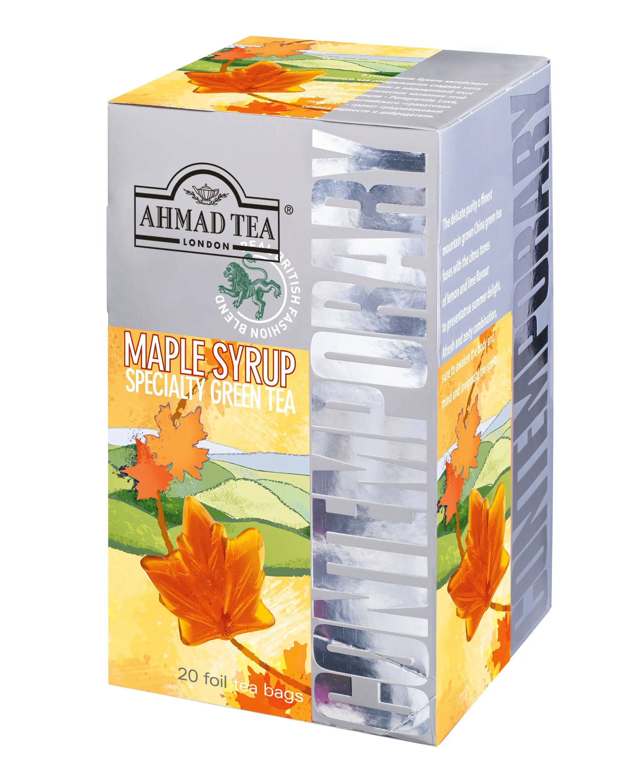 Ahmad Tea Contemporary Maple Syrup porcovaný čaj 20 x 1,8 g