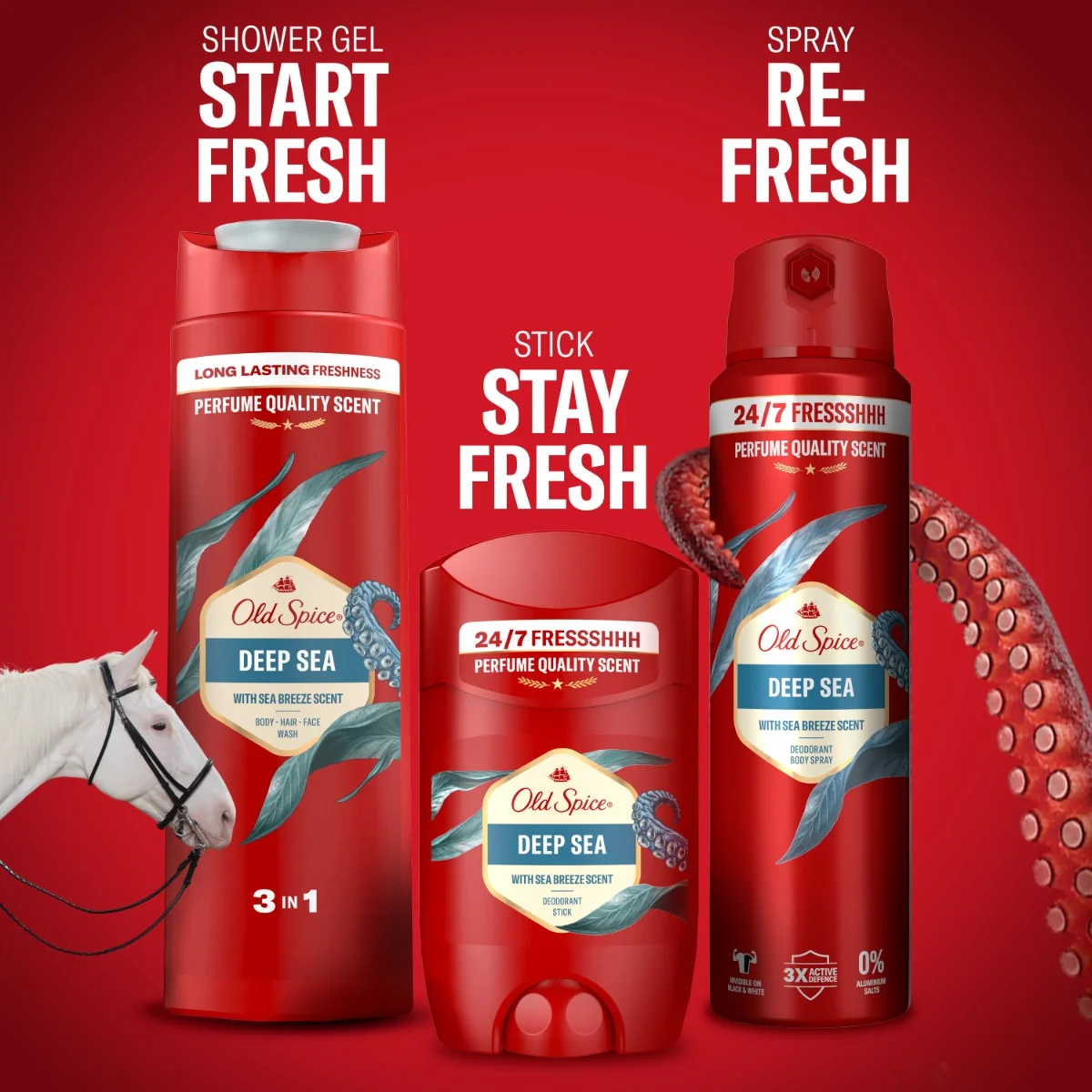 Old Spice Deep Sea Pánský tuhý deodorant 50 ml