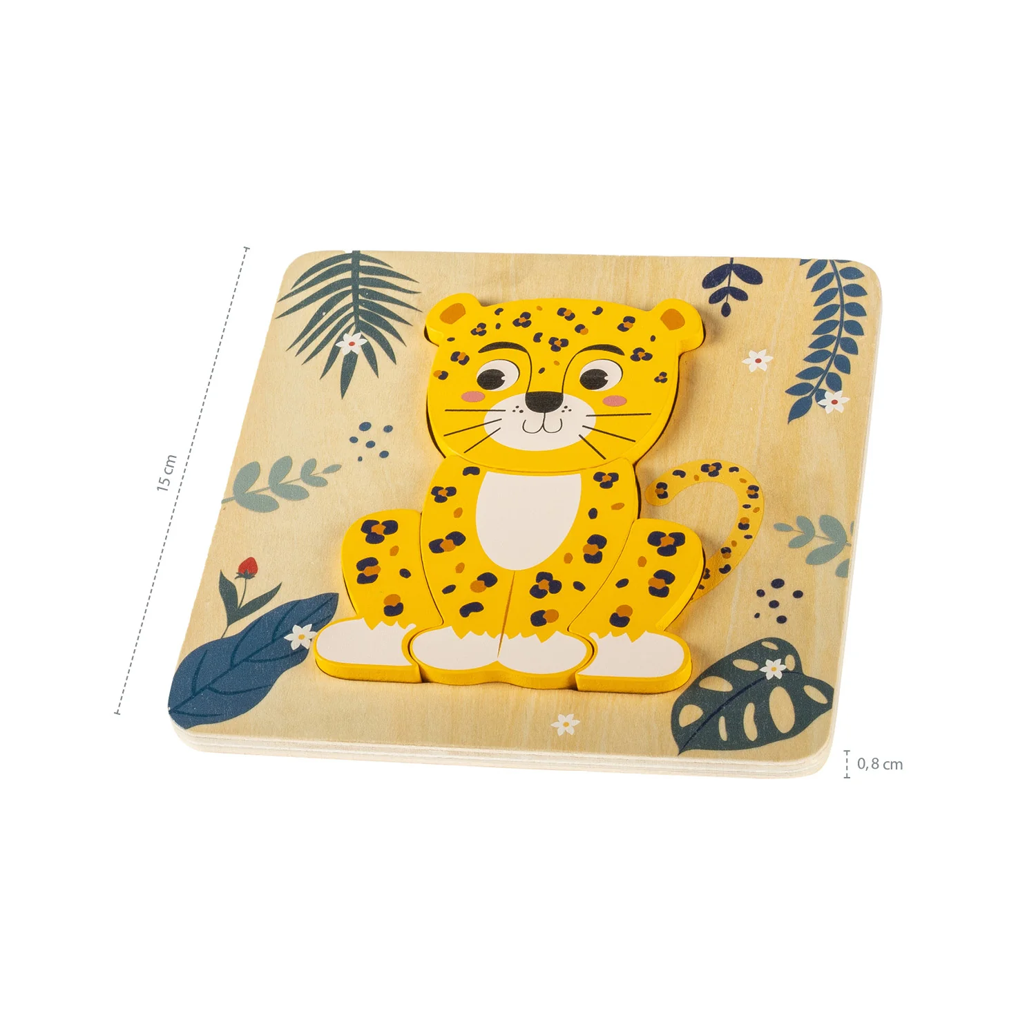 Zopa Dřevěné puzzle malé, Zebra 3