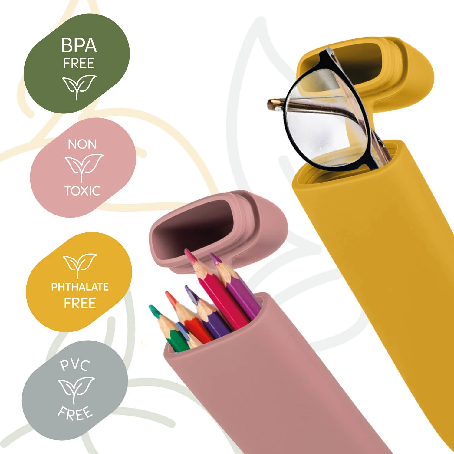 Zopa Silikonové pouzdro na příbor, Mustard Yellow 4