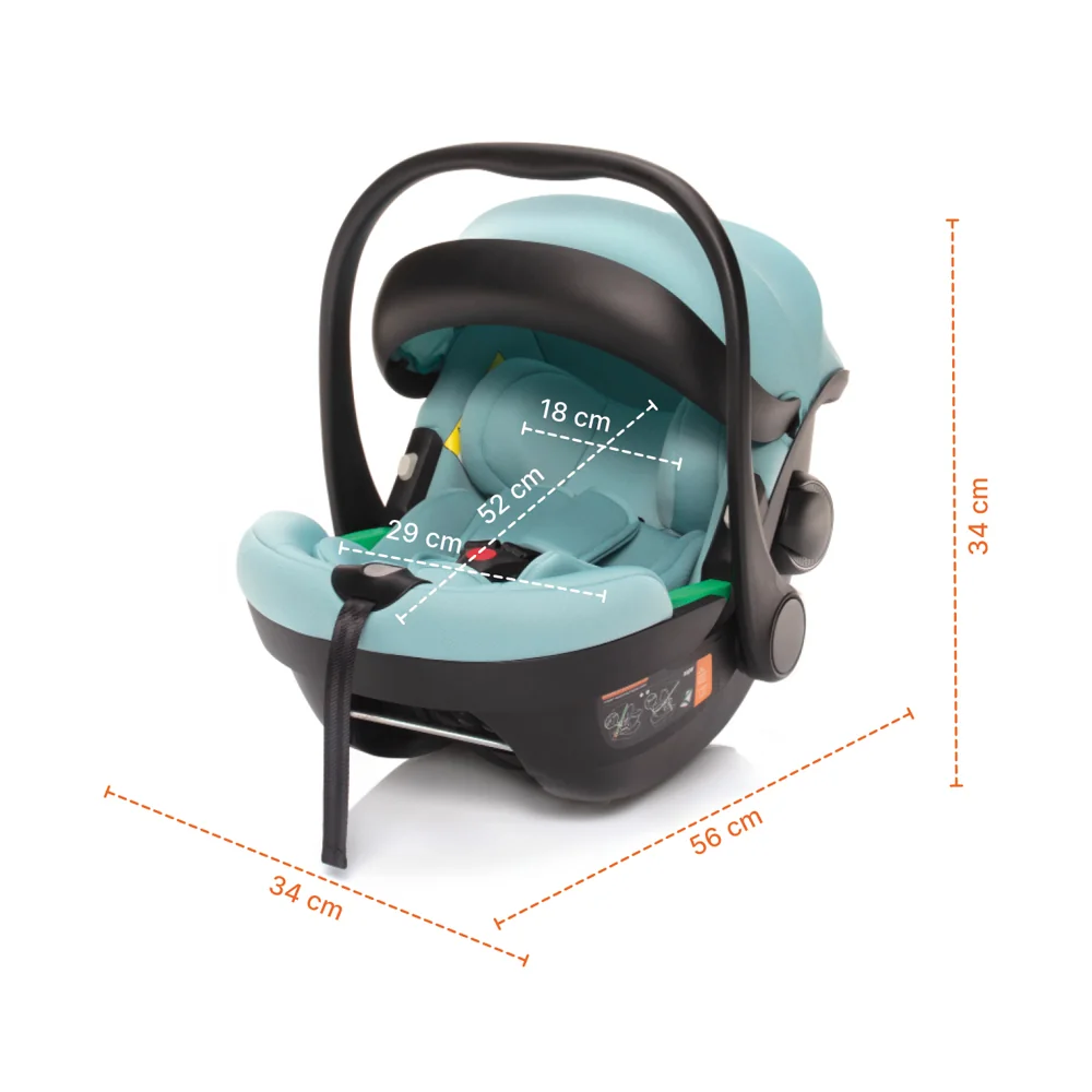 Zopa Autosedačka XM Plus i-Size bundle, Foggy Grey 2