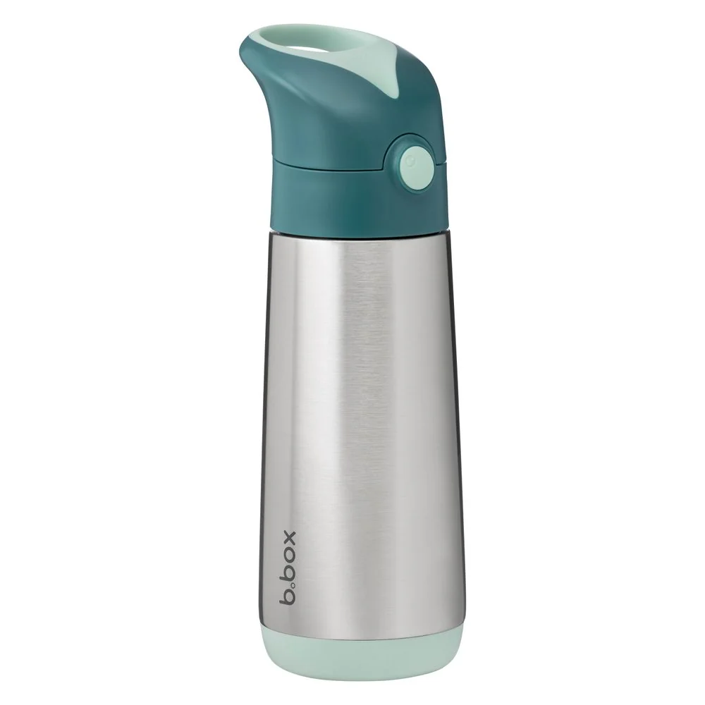 B.BOX Termoska na pití s brčkem 500 ml - emerald forest