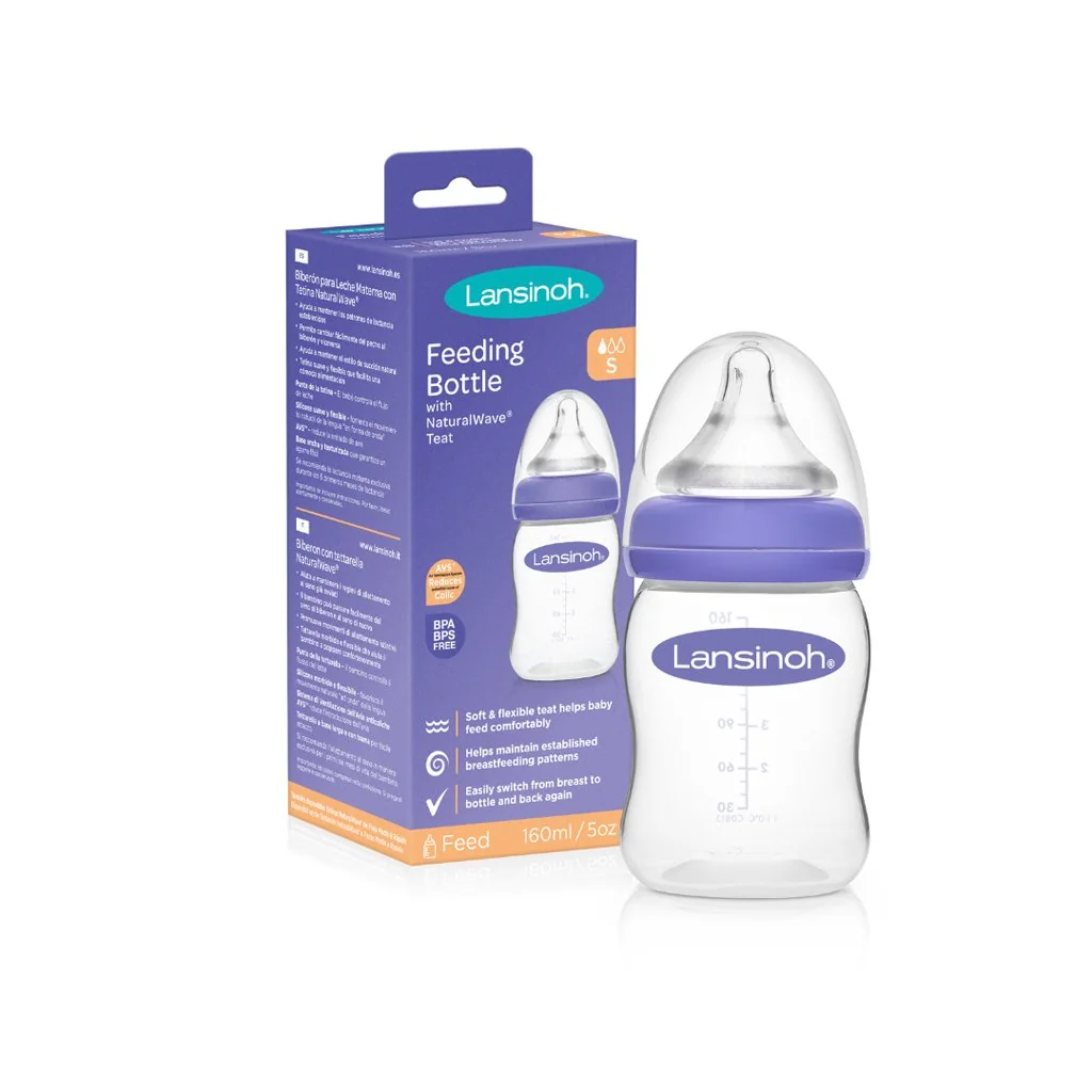 Lansinoh Lahev kojenecká s NaturalWaveTM savičkou (S) 160 ml