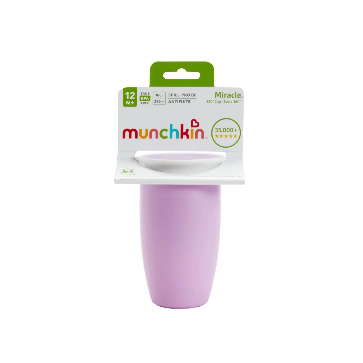 Munchkin Miracle 360° netekoucí hrneček 296 ml fialový