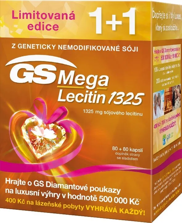 GS Megalecitin 1325 80 + 80 kapslí dárek 2017