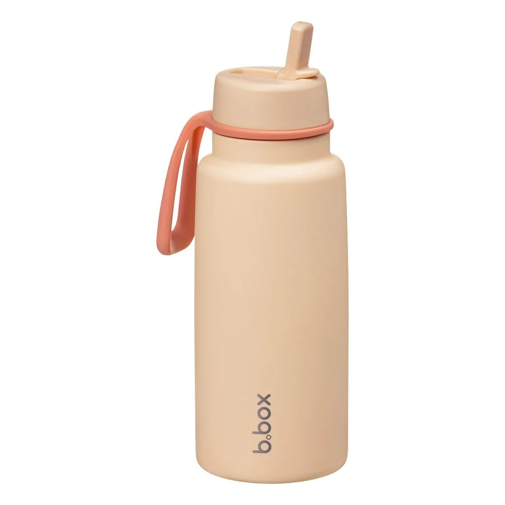 B.BOX Nerezová termolahev s brčkem 1l - melon mist