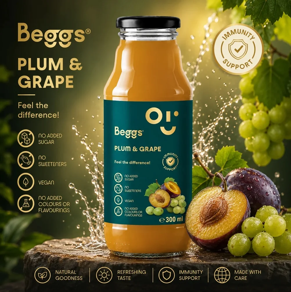 Beggs Hroznové víno & švestka nápoj 300 ml