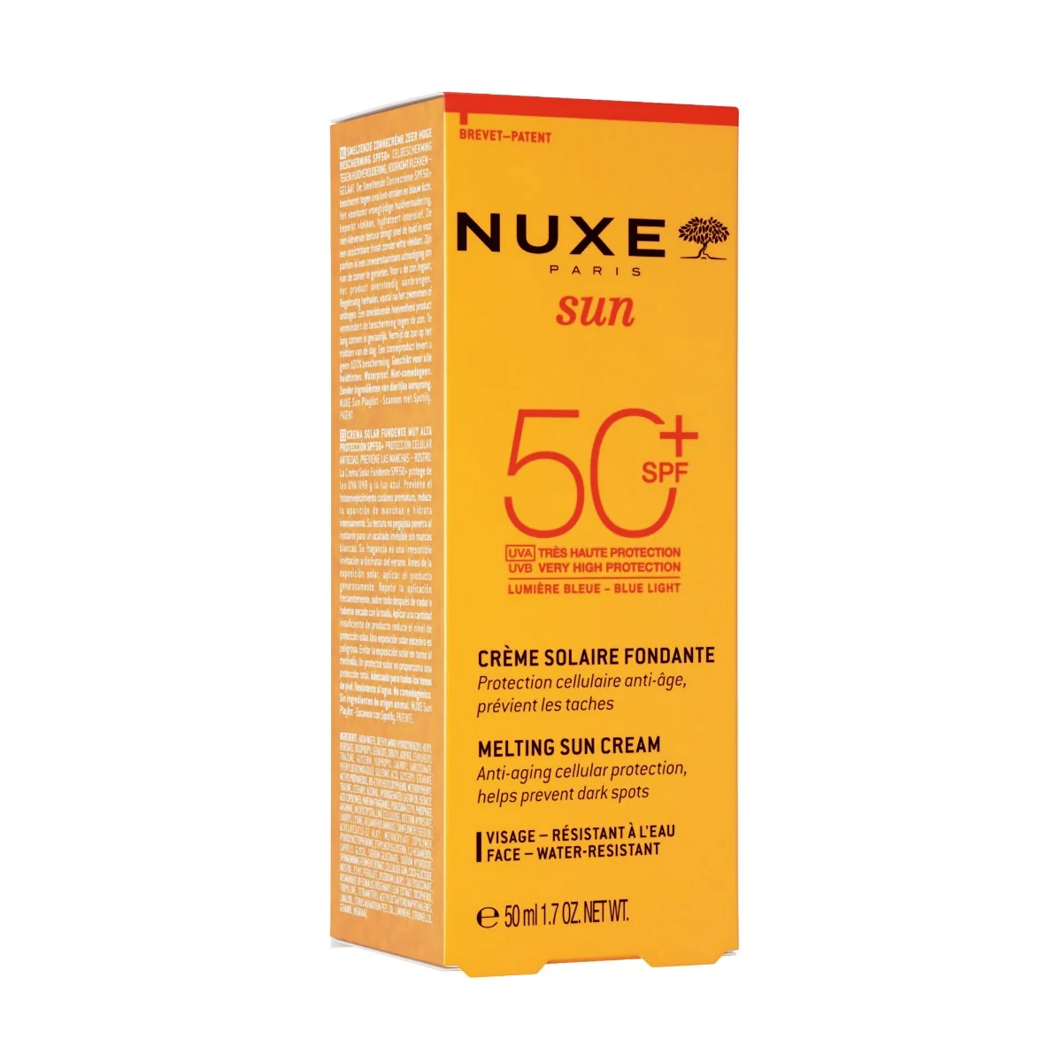Nuxe Sun Tající opalovací krém na tvář SPF 50+ 50 ml