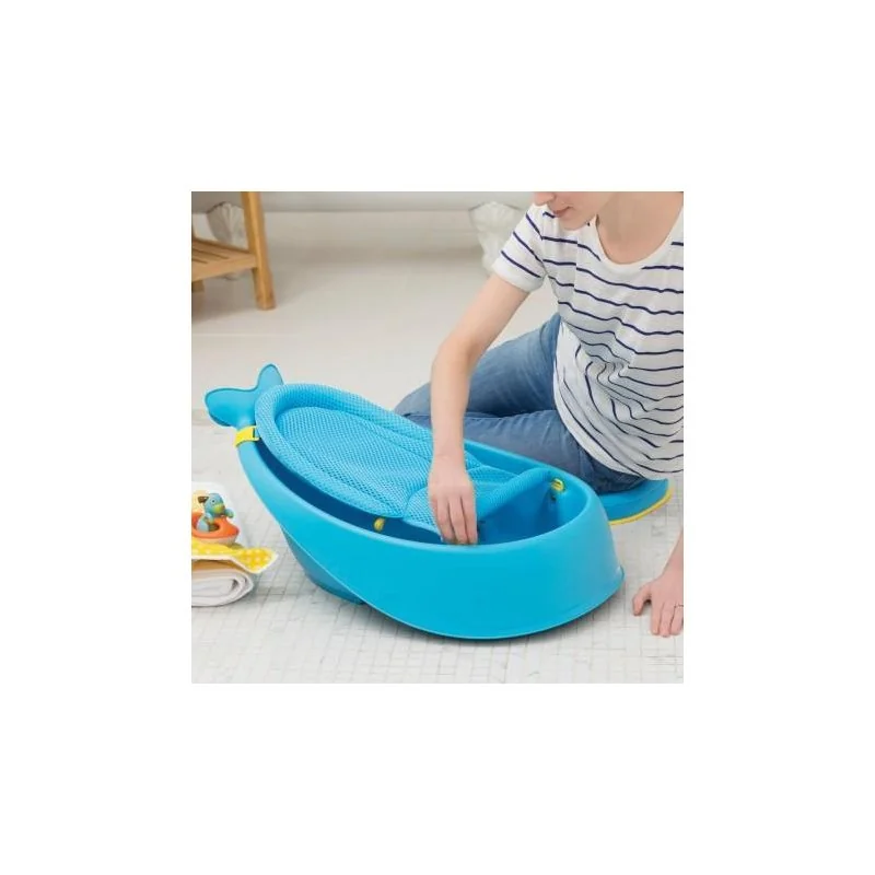 SKIP HOP Vanička s ergonomickou podložkou Moby 3 fázová modrá