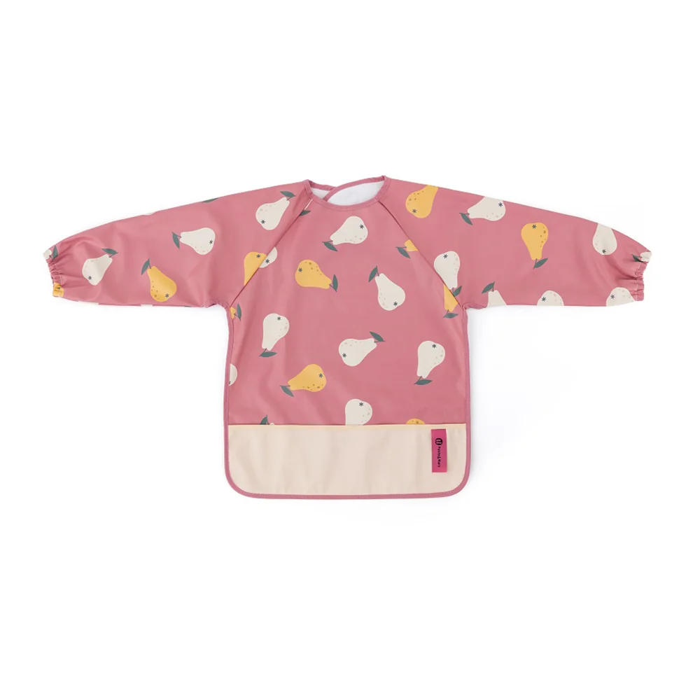 Petite&Mars Bryndák s dlouhým rukávem Ben Pink Pears 1 ks