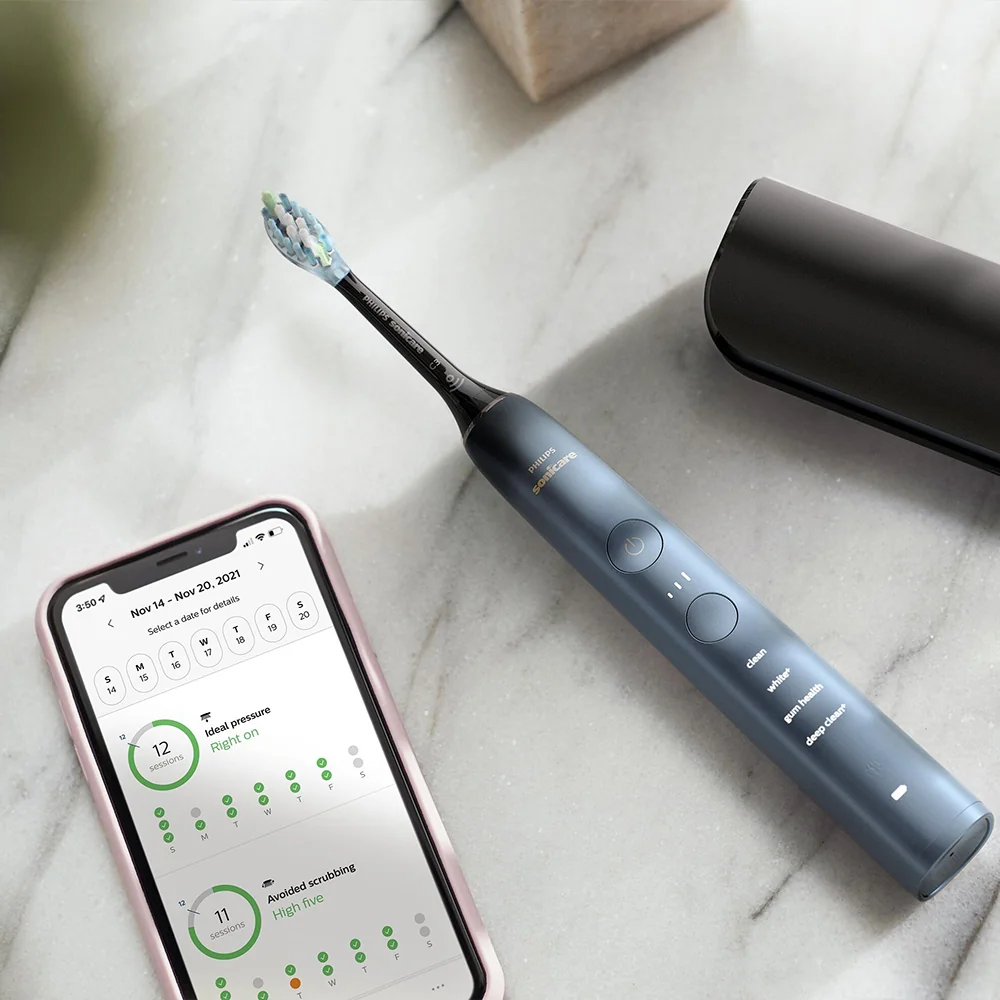Philips Sonicare DiamondClean 9000 HX9911/89 sonický zubní kartáček nové generace + 4x náhradní hlavice