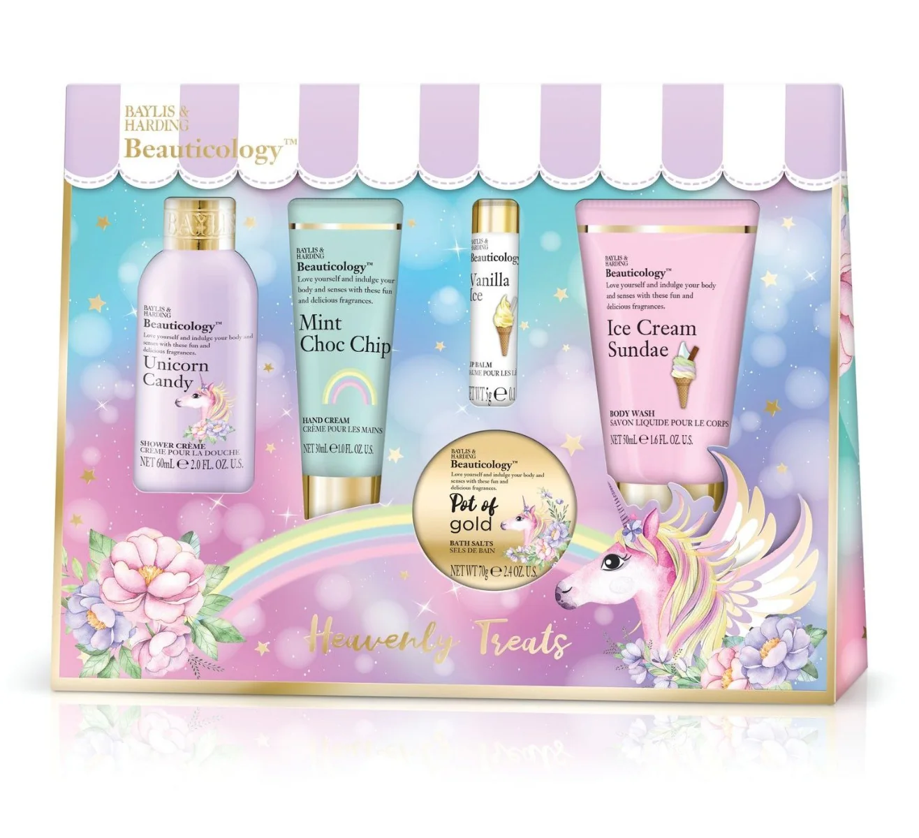 Baylis & Harding Sada péče o tělo cestovní Unicorn 5 ks