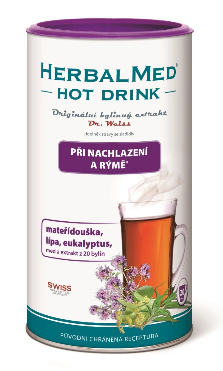 Dr. Weiss HerbalMed Hot Drink dýchací cesty a imunita 180 g