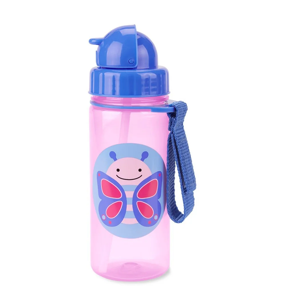 SKIP HOP Zoo Hrnek s brčkem PP bez PVC a BPA Motýl 12m+