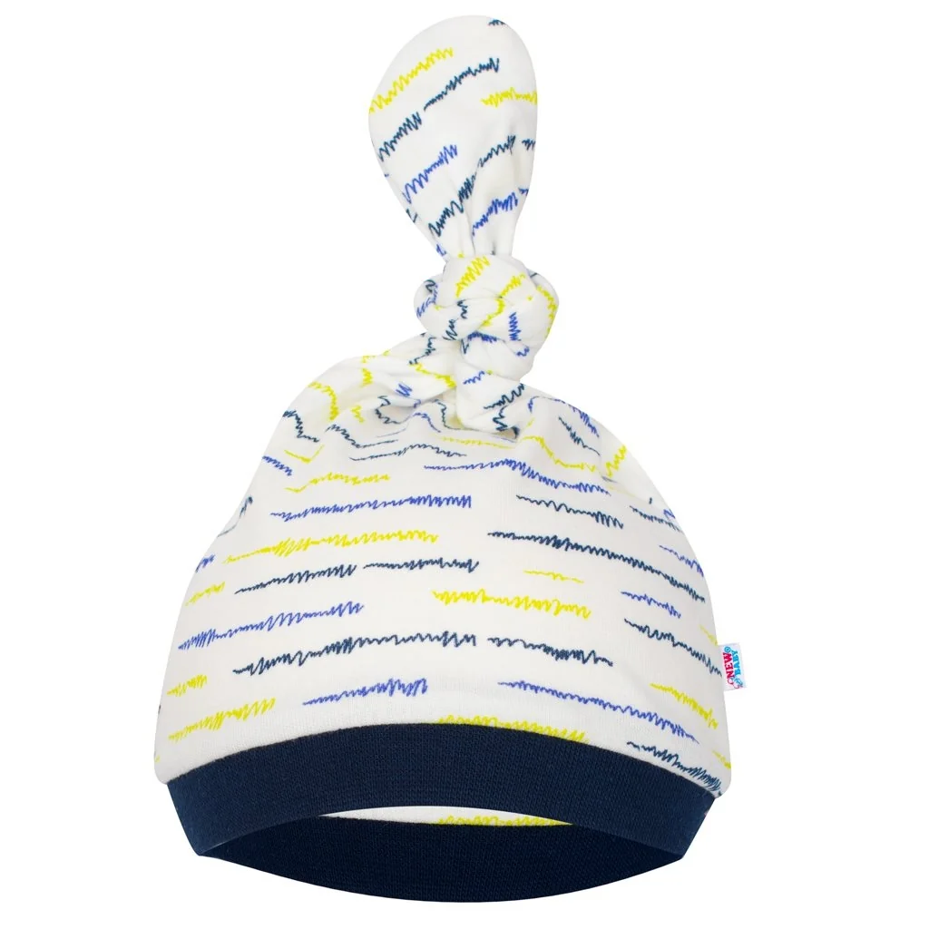 New Baby Kojenecká bavlněná čepička  Summertime kluk, vel. 62 (3-6m)