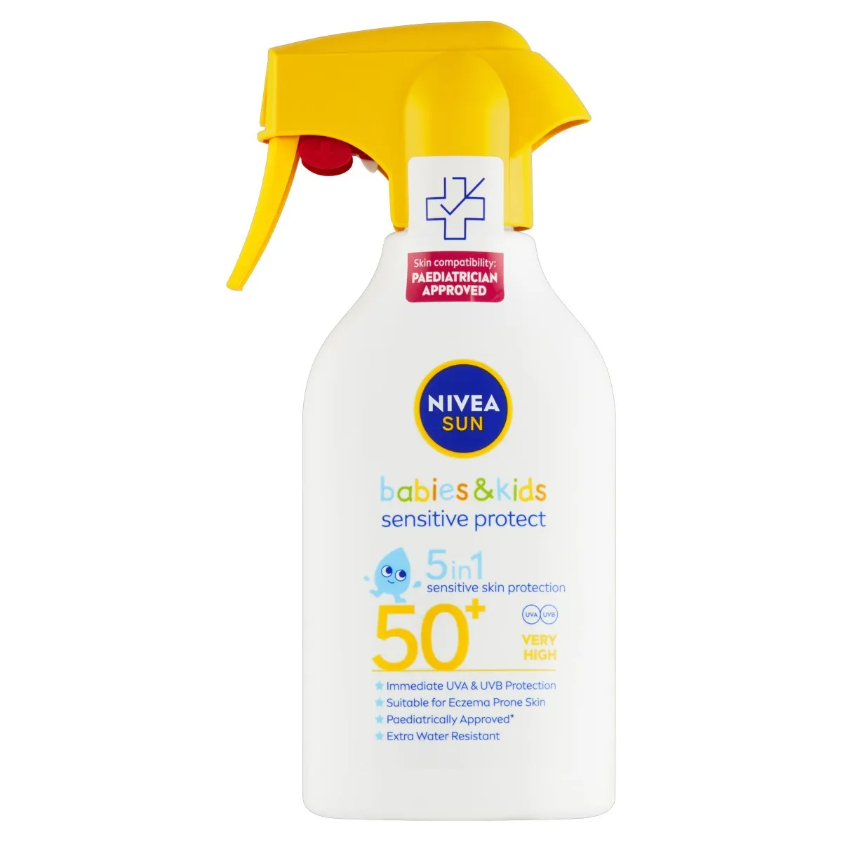 Nivea SUN Sensitive OF50+ dětský opalovací sprej 270 ml