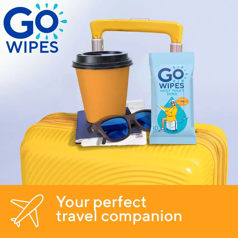 GoWipes Vlhčený toaletní papír Comfort Plastic Free 10 ks
