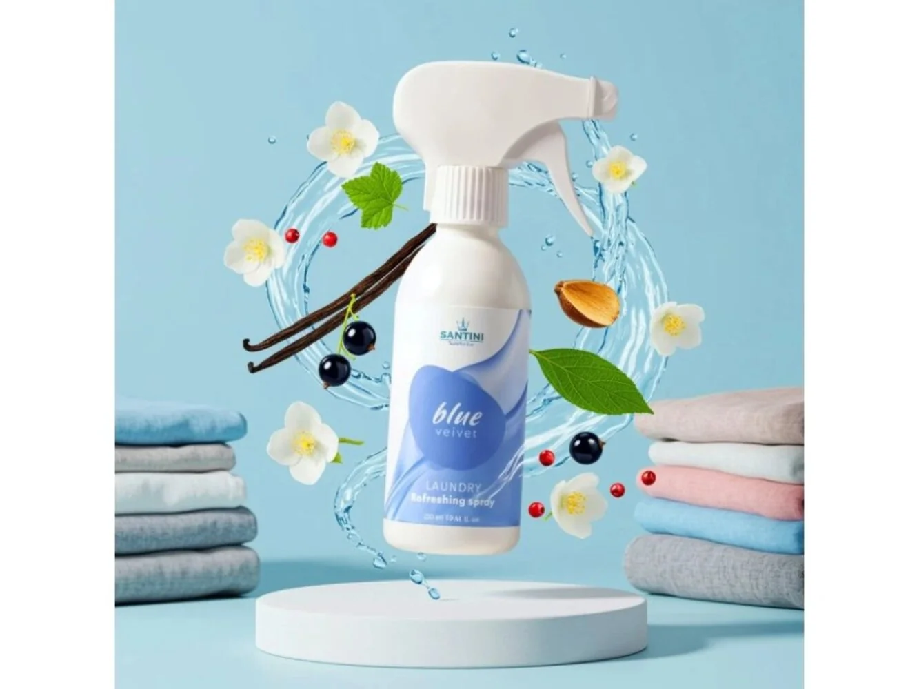 Santini Osvěžovač textilu 250 ml - Blue Velvet