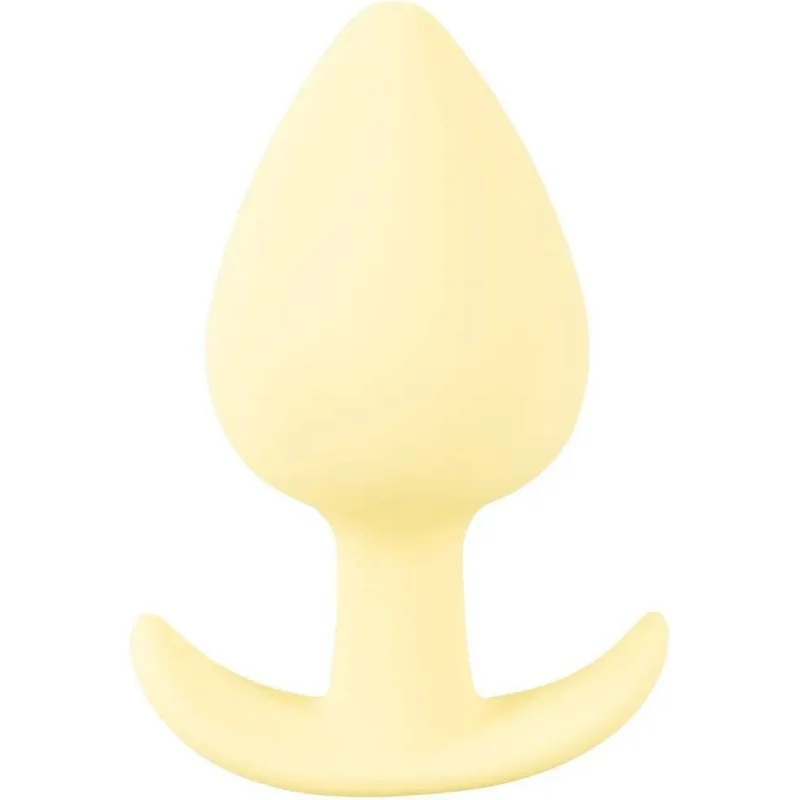 Cuties Silikonový anální kolík Yellow Pastel 8,4 cm
