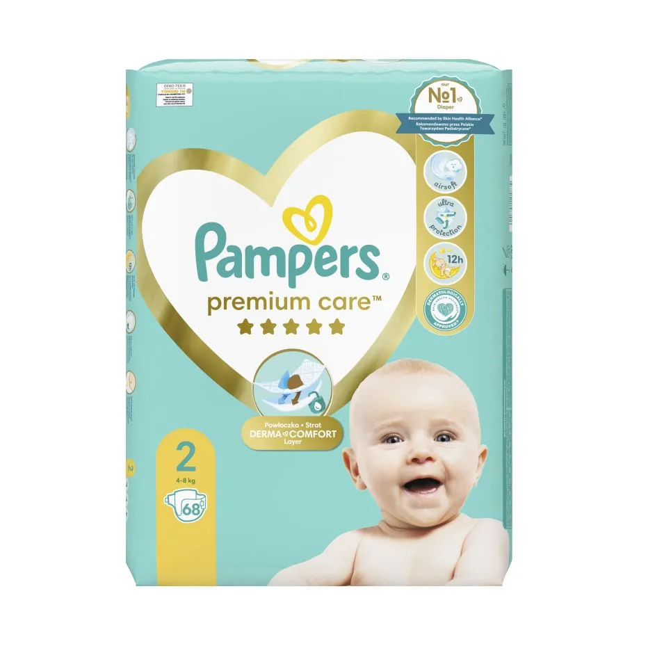 Pampers Premium Care vel. 2 4-8 kg dětské pleny 68 ks