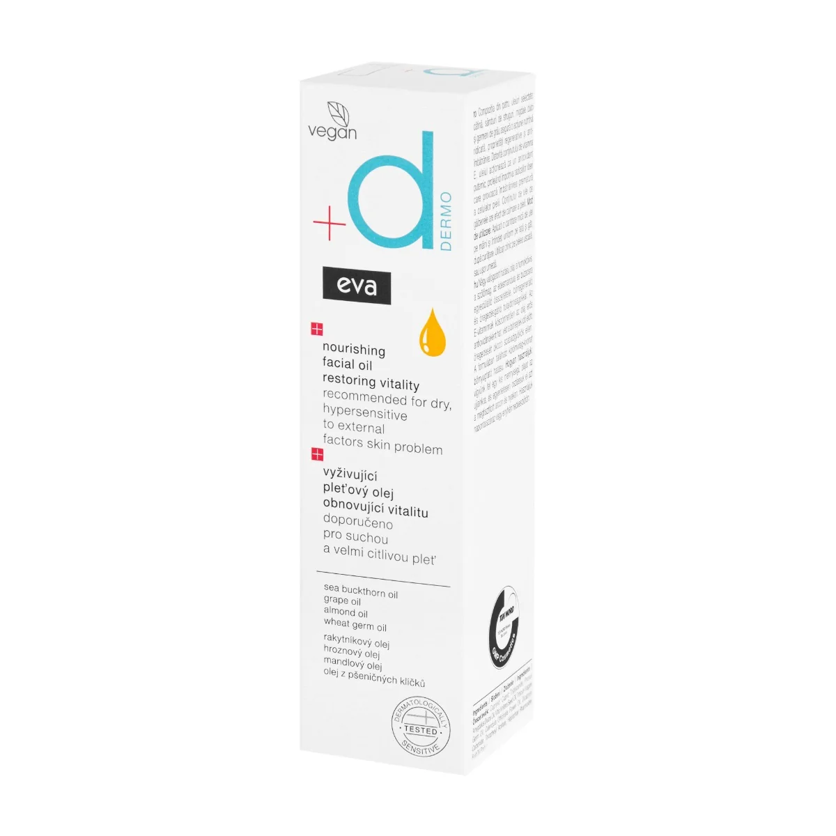 Eva Dermo Vyživující pleťový olej obnovující vitalitu 30 ml