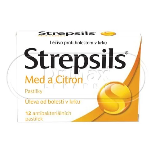 Strepsils Med a Citron 12 pastilek