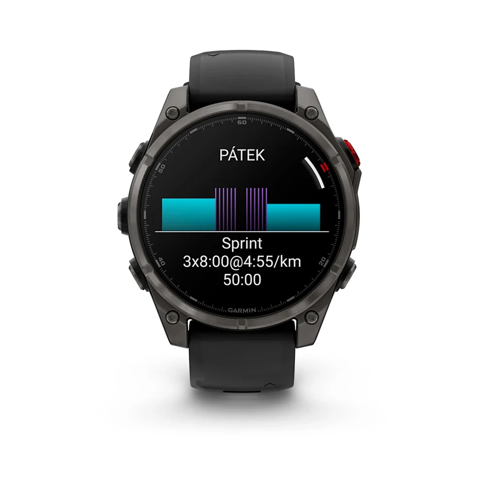 Garmin Fenix 8 Pro AMOLED 47 mm chytré hodinky Sapphire Graph/Black