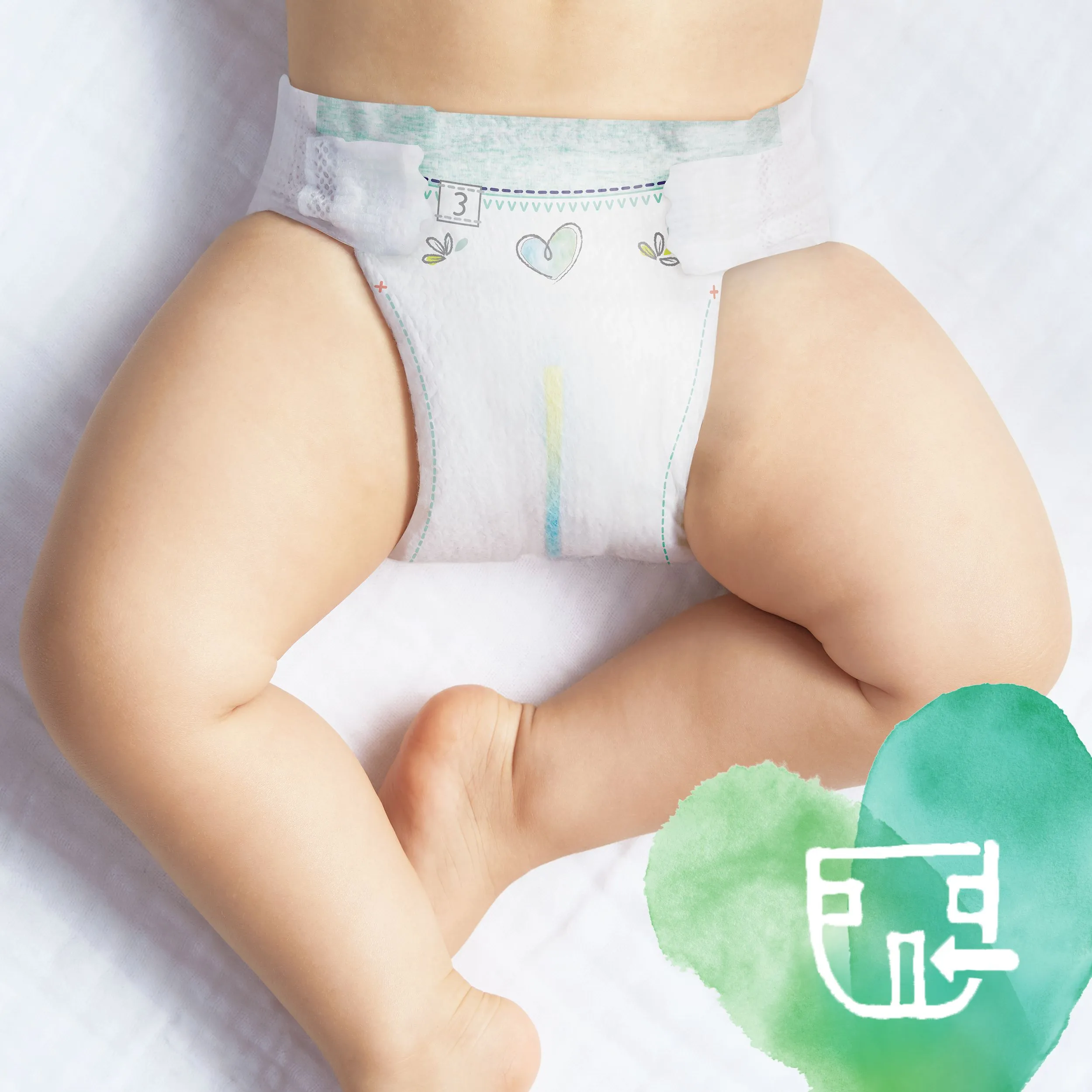 Pampers Pure Protection vel. 2 dětské plenky 39 ks