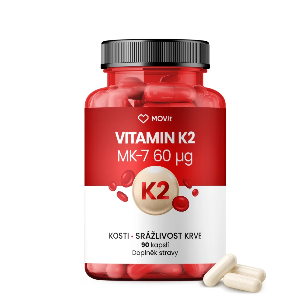 MOVit Energy Vitamin K2 MK-7 60 mcg 90 kapslí