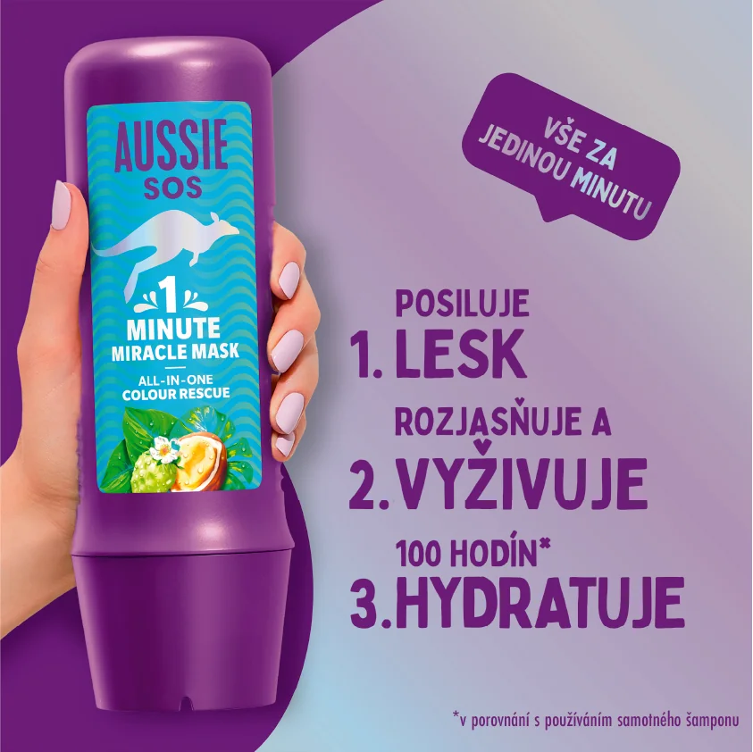 Aussie SOS 1 Minute Miracle Colour maska 250 ml