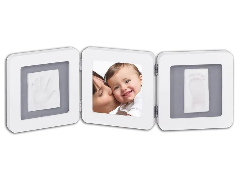 Baby Art Double Print Frame White & Grey rámeček