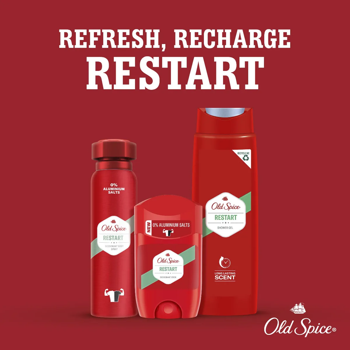 Old Spice Restart Pánský deodorant ve spreji 150 ml