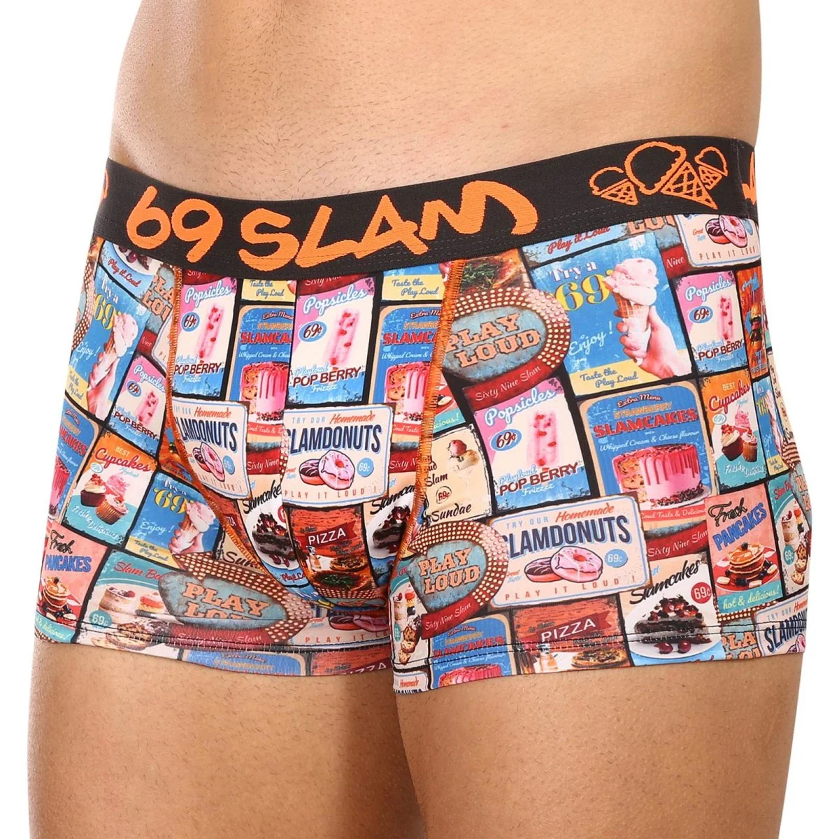 69SLAM Pánské boxerky hip vintage food sign (MSYVFS-PO) M