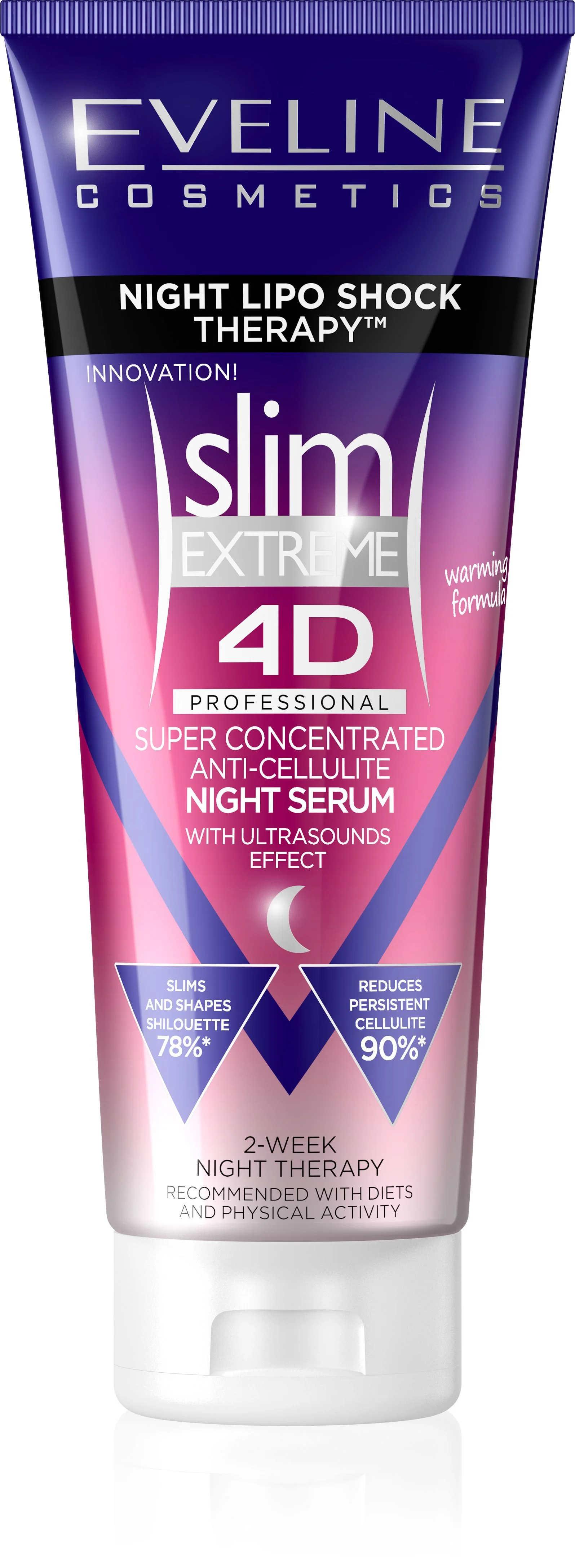 Eveline SLIM EXTREME 4D Lipo Shock Therapy superkoncentrované noční sérum s hřejivým účinkem 250 ml