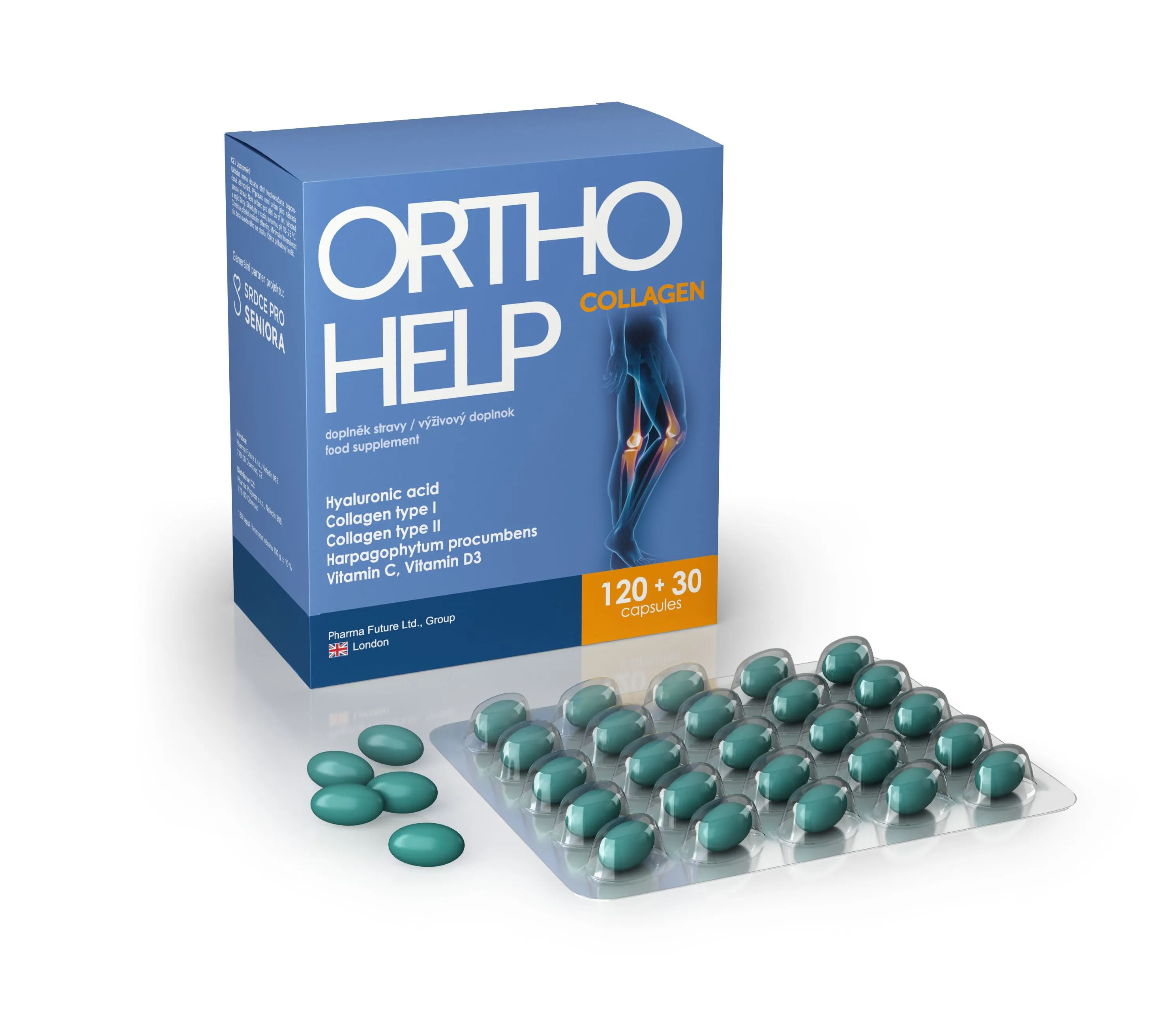 Ortho help Collagen 150 kapslí