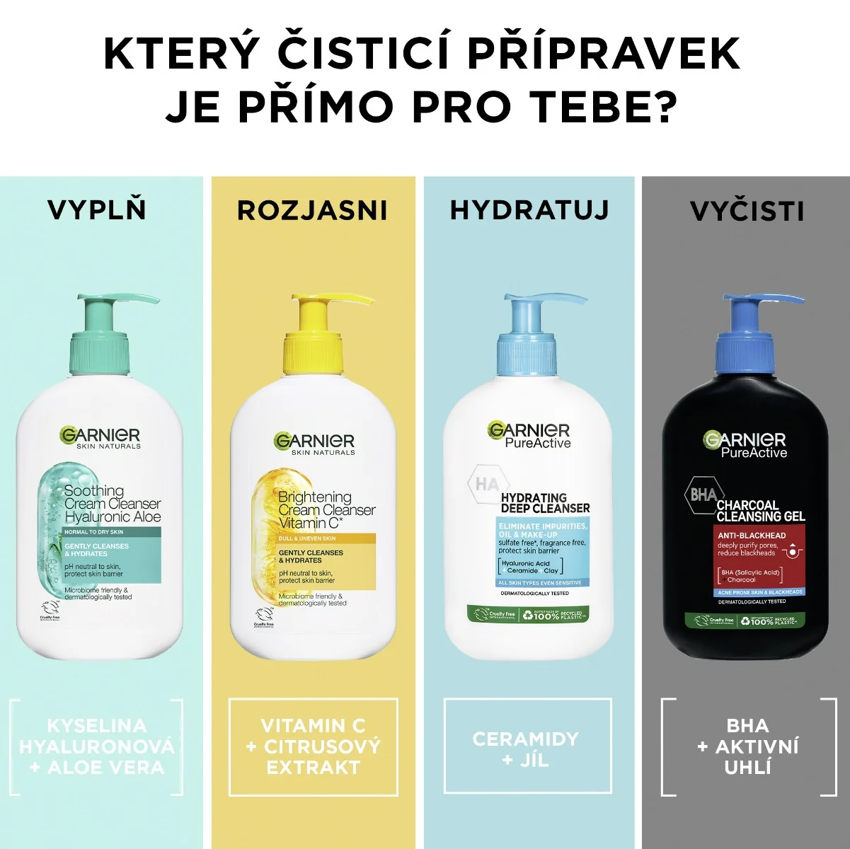 Garnier Skin Naturals Rozjasňující čisticí krém s vitaminem C 250 ml