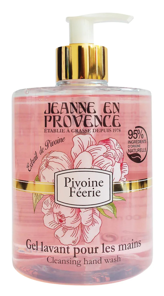 Jeanne en Provence Mycí gel na ruce Pivoňková víla
