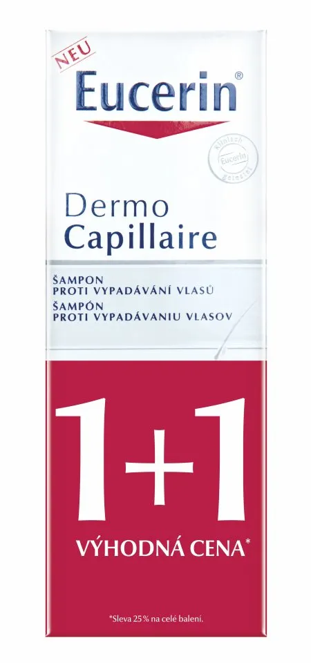 Eucerin Dermocapillaire Šampon proti vypadávání vlasů duopack 2x250 ml 