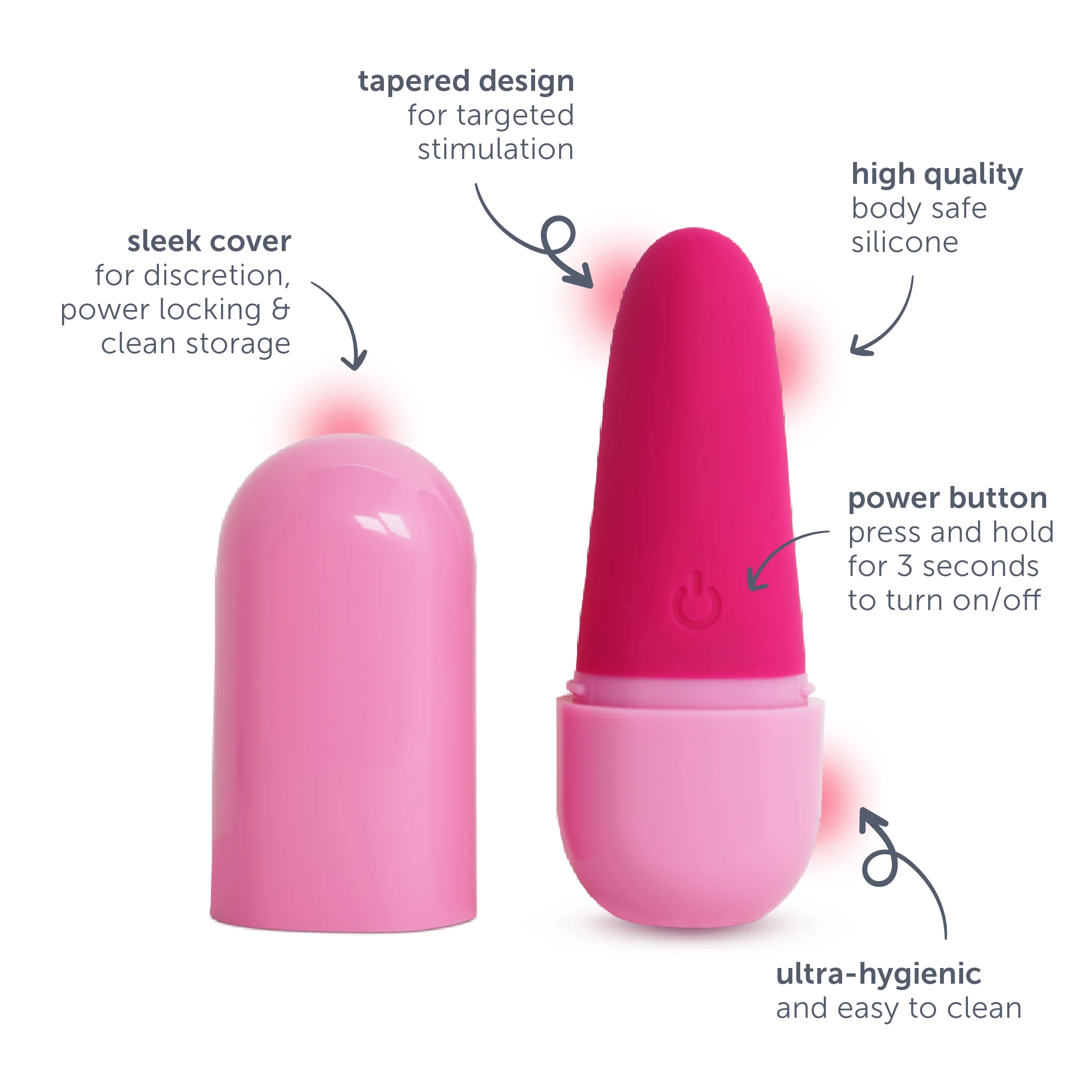 PlusOne Intimní vibrátor Pink Passion